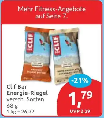 Budni Clif Bar Energie-Riegel Angebot
