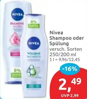 Budni Nivea Shampoo oder Spülung Angebot