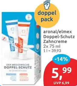 Budni aronal/elmex Doppel-Schutz Zahncreme Angebot