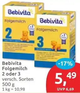 Budni Bebivita Folgemilch 2 oder 3 Angebot