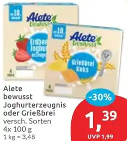 Budni Alete bewusst Joghurterzeugnis oder Grießbrei Angebot