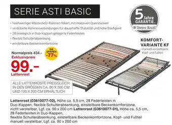 Möbelzentrum Pforzheim Dieter knoll lattenrost (03610077-02) Angebot