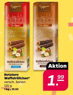 NETTO Rotstern waffelröllchen Angebot