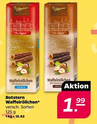 NETTO Rotstern waffelröllchen Angebot