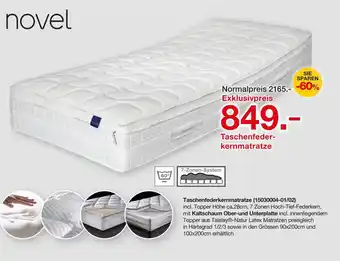 Möbelzentrum Pforzheim Novel taschenfederkernmatratze Angebot