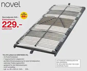 Möbelzentrum Pforzheim Novel trio 44 lattenrost Angebot