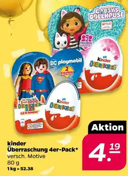NETTO Kinder überraschung 4er-pack Angebot