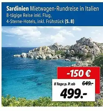 Lidl Reisen Sardinien Angebot