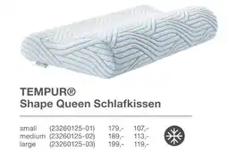 Möbelzentrum Pforzheim Tempur shape queen schlafkissen Angebot