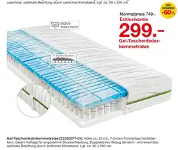 Möbelzentrum Pforzheim Gel-taschenfederkernmatratze Angebot