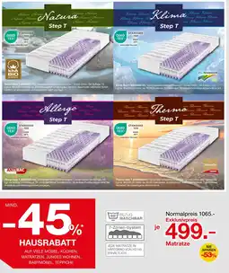 Möbelzentrum Pforzheim Matratze ortho-cel Angebot