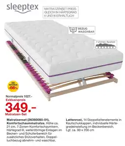 Möbelzentrum Pforzheim Sleeptex matratzen-set Angebot