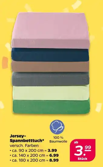 NETTO Jersey-spannbetttuch Angebot