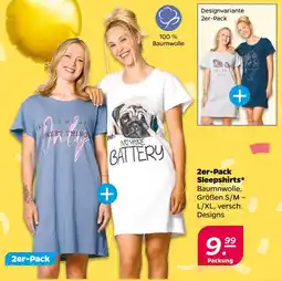 NETTO 2er-pack sleepshirts Angebot