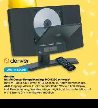 NETTO Denver musik-center kompaktanlage mc-5220 schwarz Angebot