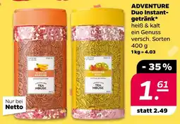 NETTO Adventure duo instantgetränk Angebot
