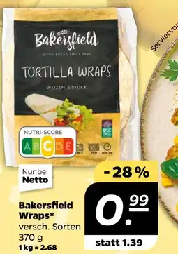 NETTO Bakersfield tortilla wraps Angebot