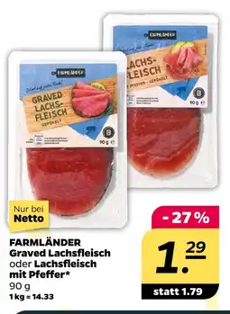 NETTO Farmländer graved lachsfleisch Angebot