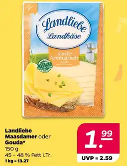 NETTO Landliebe maasdamer oder gouda Angebot