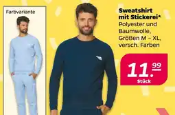 NETTO Sweatshirt mit stickerei Angebot