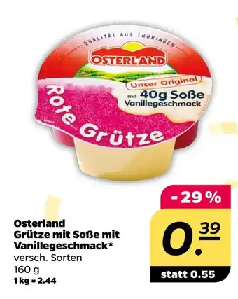 NETTO Osterland grütze mit soße mit vanillegeschmack Angebot