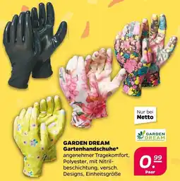 NETTO Garden dream gartenhandschuhe schwarz Angebot