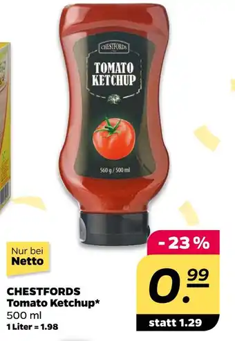 NETTO Chestfords tomato ketchup Angebot