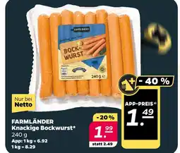 NETTO Farmländer knackige bockwurst Angebot