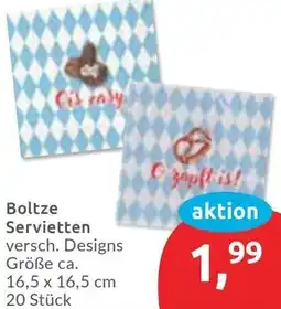 Budni Boltze Servietten Angebot