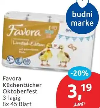 Budni Favora Küchentücher Oktoberfest Angebot