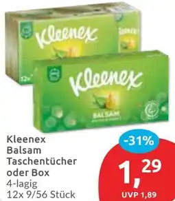 Budni Kleenex Balsam Taschentücher oder Box Angebot