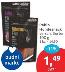 Budni Pablo Hundesnack Angebot