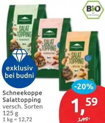 Budni Schneekoppe Salattopping Angebot
