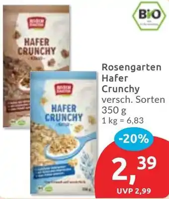 Budni Rosengarten Hafer Crunchy Angebot