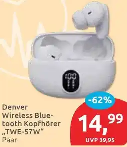 Budni Denver Wireless Bluetooth Kopfhörer „TWE-57W" Angebot
