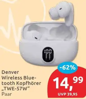 Budni Denver Wireless Bluetooth Kopfhörer „TWE-57W" Angebot