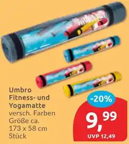 Budni Umbro Fitness- und Yogamatte Angebot