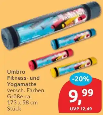 Budni Umbro Fitness- und Yogamatte Angebot