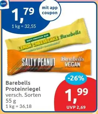 Budni Barebells Proteinriegel Angebot