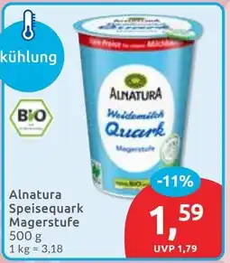 Budni Alnatura Speisequark Magerstufe Angebot