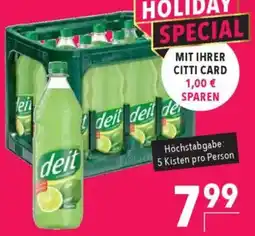 CITTI Markt Deit zuckerfreie Limonaden Angebot