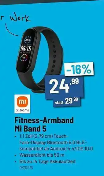 Staples Xiaomi Fitness-armband Mi Band 5 Angebot