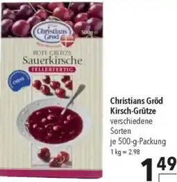 CITTI Markt Christians Gröd Kirsch-Grütze Angebot