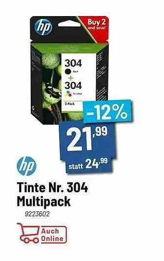 Staples Hp Tinte Nr. 304 Multipack Angebot