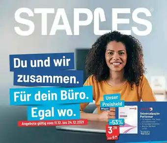 Staples Xerox Universalpapier Performer Angebot