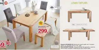 Möbelzentrum Pforzheim Home24, linea natura esstisch oder stuhl Angebot