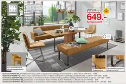 Möbelzentrum Pforzheim Musterring esstisch, sitzbank, hockerbank oder armlehnstuhl Angebot