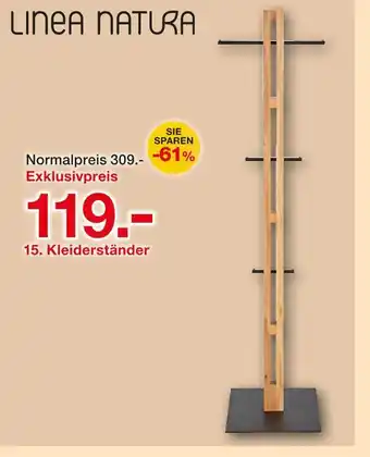 Möbelzentrum Pforzheim Linea natura kleiderständer Angebot