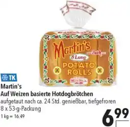 CITTI Markt Martin's Auf Weizen basierte Hotdogbrötchen Angebot
