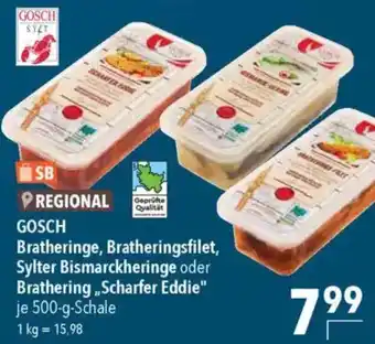 CITTI Markt GOSCH Bratheringe, Bratheringsfilet, Sylter Bismarckheringe oder Brathering, ,Scharfer Eddie" Angebot
